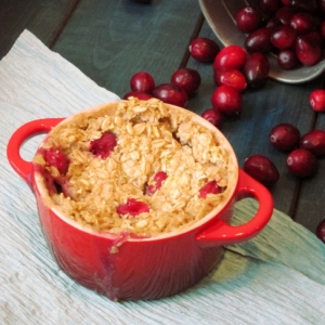 White Chocolate Cranberry Baked Oatmeal