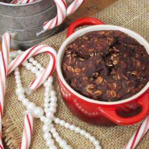 Peppermint Brownie Baked Oatmeal