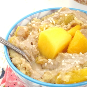 Mango Tahini Oatmeal