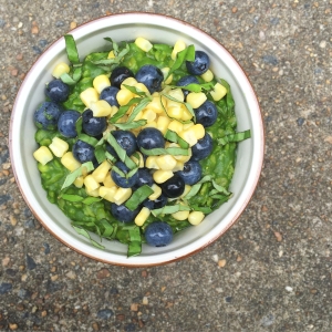 Savory Corn, Blueberry, and Basil Oatmeal [Guest Post]