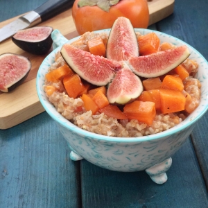 Spiced Persimmon and Fig Oatmeal