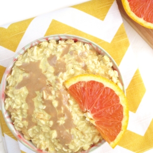 Orange Turmeric Tahini Overnight Oatmeal