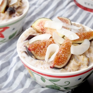 Coconut, Honey, and Fig Oatmeal