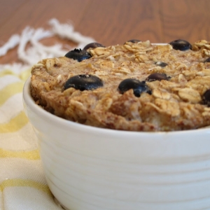 Blueberry Trail Mix Baked Oatmeal